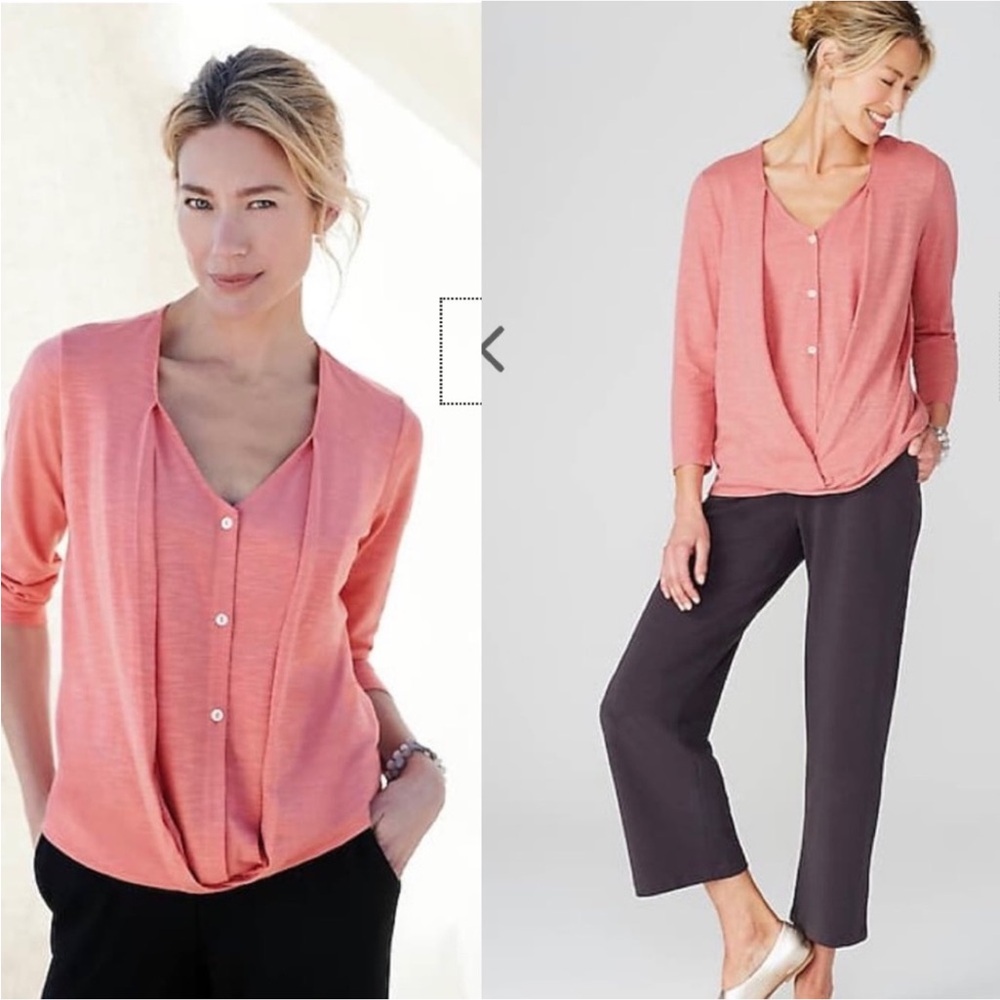 ✨NWT✨PureJill Cotton Cross Front Top